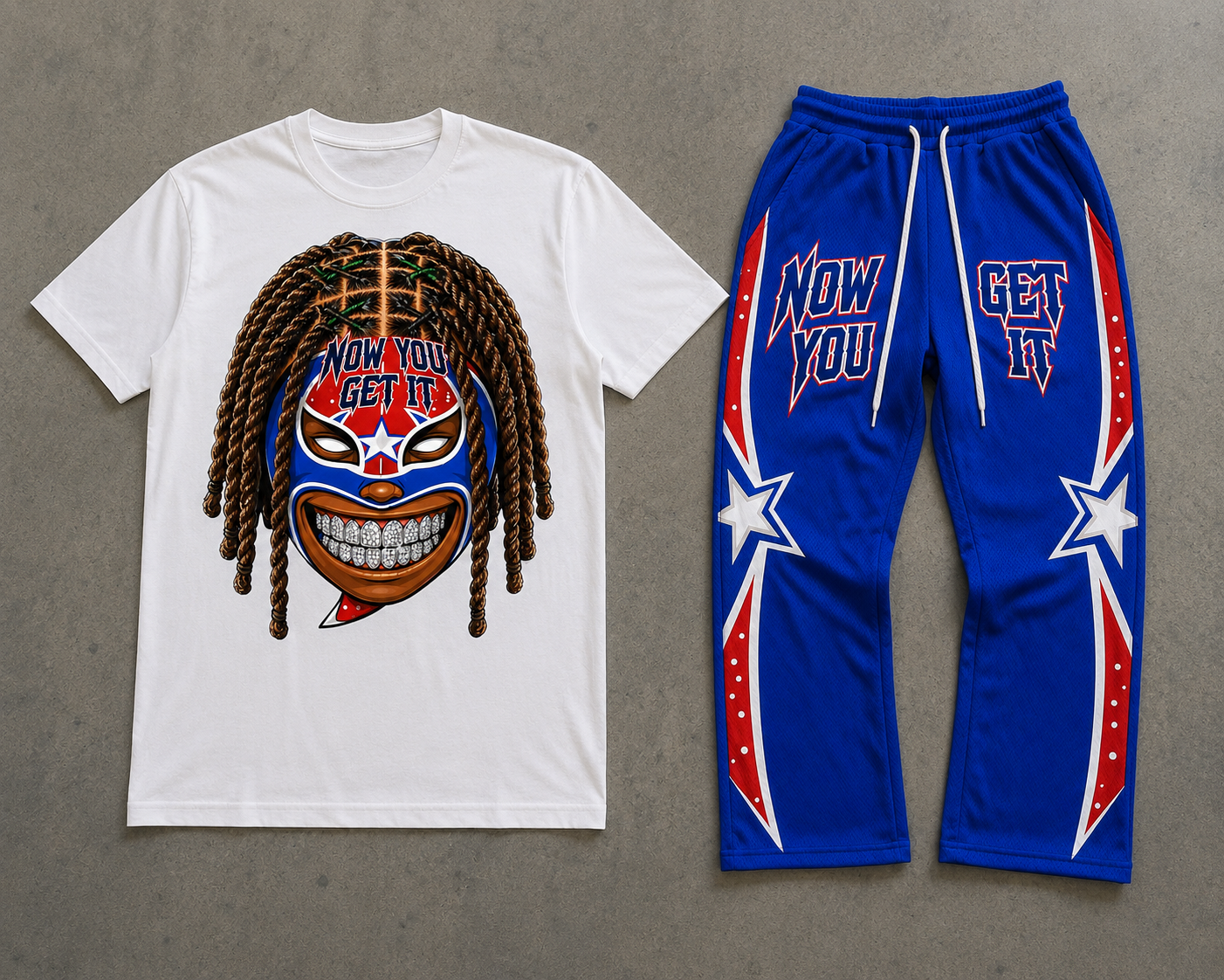 Now You Get It Red and Blue “StarFace” Set